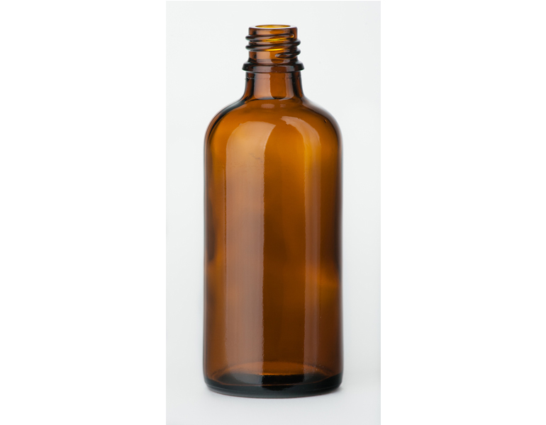 100ml barna folyadékos cseppentős üveg